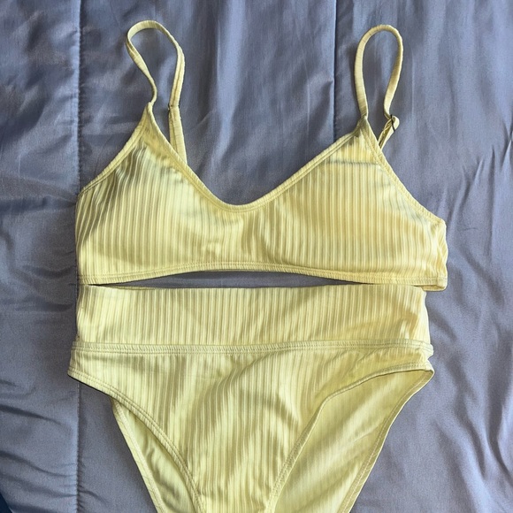 Other - Yellow high waisted bikini